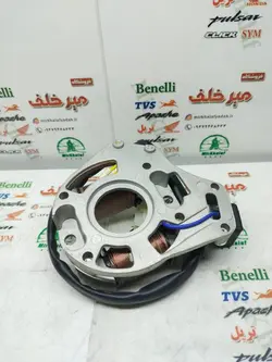 2 دو بوبین (دستگاه) سیم پیچی برق موتور بی کلاچ طرح ویو (کوچک هم اندازه)