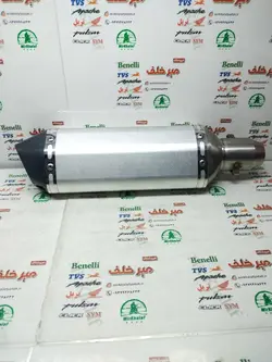 اگزوز قهرمانی برند اکروپاویچ 6 گوش سایلنسردار نقره ای سفید