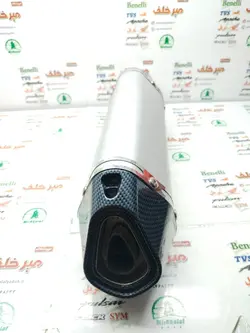 اگزوز قهرمانی برند اکروپاویچ 6 گوش سایلنسردار نقره ای سفید