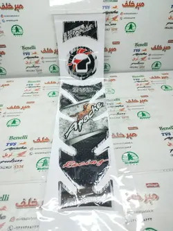 پد (برچسب) کامل روی باک و درب باک موتور اپاچی 150 160 180 مشکی ریسینگ