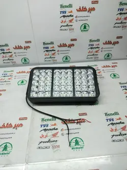 پرژکتور جلو مربعی 3 بلوک 45 لامپی led نور سفید