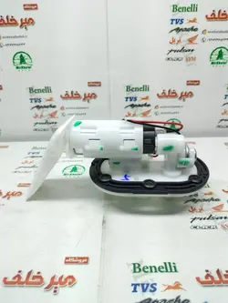 پمپ بنزین کامل موتور بنلی 250 تک سیلندر و 300 دوسیلندر جدید نیوفیس اصلی (تک خروجی کفی سفید)