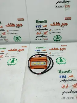 چراغ پلاک مخصوص پایه (استند) پلاک تزئینی حرفه ای اسپرت رنتال cnc نارنجی