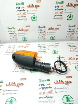 چراغ راهنما موتور پالس 180 200 220 شیشه نارنجی هندی