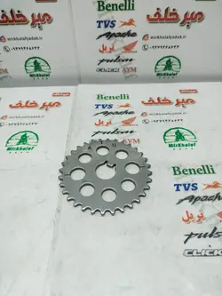 دنده زنجیر تایم به میله سوپاپ بزرگ موتور پالس 180 200 220 و اونجر 200 220 و ls 135 ال اس و باکسر (بوکسر) 150 اصلی (32 دندانه)