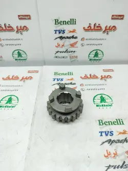 دنده کوچک کشویی گیربکس هوندا 125 150 و تریل gy 125 150 جی وای پیشرو زیپ استار و گلد رادیسون و xl ایکس ال (23 دندانه)