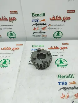 دنده کوچک کشویی گیربکس هوندا 125 150 و تریل gy 125 150 جی وای پیشرو زیپ استار و گلد رادیسون و xl ایکس ال (23 دندانه)