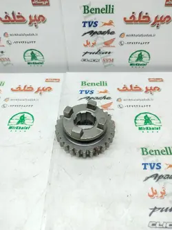 دنده کوچک کشویی گیربکس هوندا 125 و 150 و تریل gy 125 150 جی وای پیشرو زیپ استار و گلد رادیسون و xl ایکس ال (28 دندانه)
