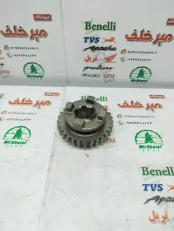 دنده کوچک کشویی گیربکس هوندا 125 و 150 و تریل gy 125 150 جی وای پیشرو زیپ استار و گلد رادیسون و xl ایکس ال (29 دندانه)