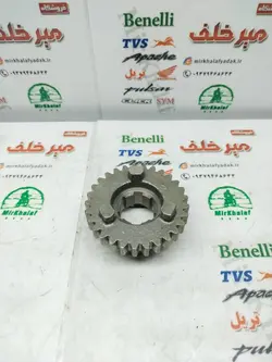 دنده کوچک کشویی گیربکس هوندا 125 و 150 و تریل gy 125 150 جی وای پیشرو زیپ استار و گلد رادیسون و xl ایکس ال (29 دندانه)