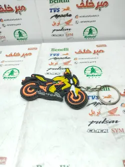 سرکلیدی (جاکلیدی) سیلیکونی ژله ای بنلی زرد طلایی