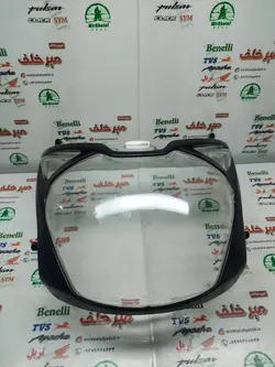 شیشه طلق بلوری چراغ جلو موتور پالس 180 و 200 کنسول دیجیتال هندی
