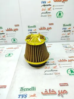 فیلتر (ابر) هواکش اسپرت انواع موتورسیکلت زرد طلایی