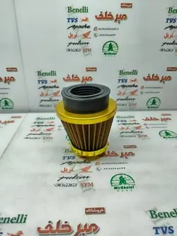 فیلتر (ابر) هواکش اسپرت انواع موتورسیکلت زرد طلایی