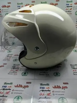 کلاه کاسکت ایمنی موتور سیکلت بدون فک ایرانی رنگ سفید