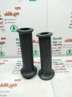 لاستیک سر دسته فرمان گاز و کلاچ با استخوانی موتور tvs راکس اصلی (جفتی)