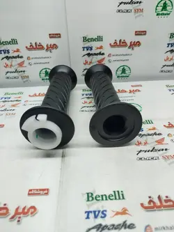 لاستیک سر دسته فرمان گاز و کلاچ چپ و راست با استخوانی موتور sym گالکسی na و nh اصلی (جفتی)