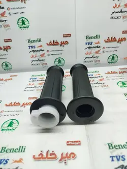 لاستیک سر دسته فرمان گاز و کلاچ چپ و راست با استخوانی موتور هوندا 200 وزنه خور