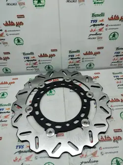 دیسک ترمز جلو موتور بنلی 250 تک سیلندر و 300 دوسیلندر قدیم و جدید نیوفیس و ریس اصلی