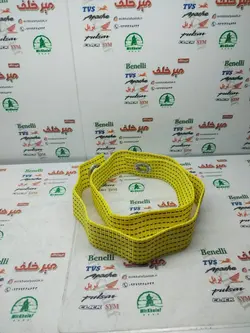 کمربند زین مخصوص تمامی موتورسیکلت ها ایرانی زرد طلایی