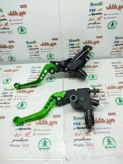 ست کامل پمپ ترمز و قلوه کلاچ اسپرت رنتال cnc انواع موتورسیکلت ها (سبز)