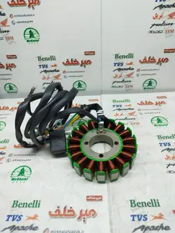 بوبین (دستگاه) سیم پیچی برق موتور هوندا و تریل (3 سیم زرد و 3 پیچ یک طرف) (18 بوبین)