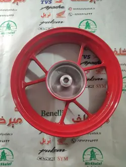 رینگ چرخ عقب موتور یاماها طرح ایروکس nvx قرمز لنتی