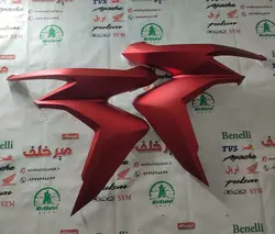 قاب (کاور فلاپ) بغل بلوری چراغ جلو موتور طرح کلیک (قرمز مات) خارجی (سمت چپ)