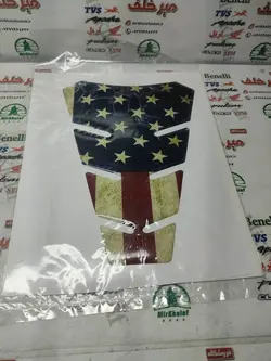 پد (برچسب) ارم ژله ای روی باک انواع موتورسیکلت (پرچم امریکا)