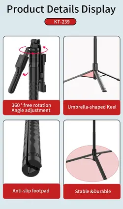 سه پایه دوربین جیماری مدل KT-239