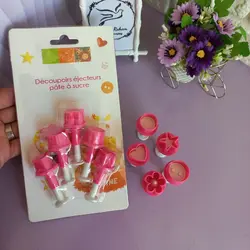 کاتر فشاری 5 تایی خارجی قلب دایره دکمه ستاره گل پنج برگ