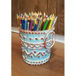 پتینه کاری روی سطل فلزی