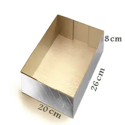 زیری جعبه شیرینی یک کیلویی ۲۰*۲۶ دیواره بلند