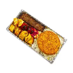 دیس رستورانی 36*18 نقره‌ای