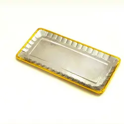 دیس مستطیل 14*28 طلایی