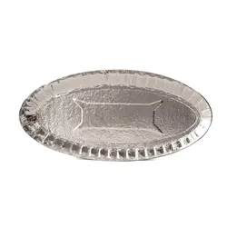 سینی بیضی نقره ای