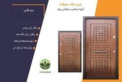 درب ضد سرقت راش سه قاب