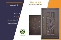درب ضد سرقت رویه فلزی خورشیدی پلاس (دور پانچ) ونگه