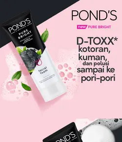 فوم شستشو صورت پوندز مدل(زغال) FOAM POND'S PURE WITHE