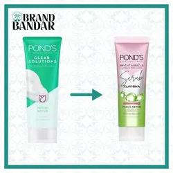 فوم شستشو اسکراب پونز FOAM POND'S Clear