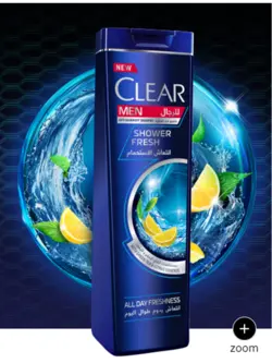 شامپو نعنا و لیمو کلیر Clear Mint and lemon shampoo