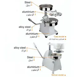 همبرگر زن نیمه اتومات آیدیش مدل کارا - فروشگاه اینترنتی ژرف استیل