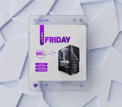 طرح لایه باز کاور پست فروشگاهی فروشگاه کیس و لوازم کامپیوتر کد 95