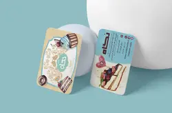 طرح لایه باز کارت ویزیت شیرینی فروشی کد 72