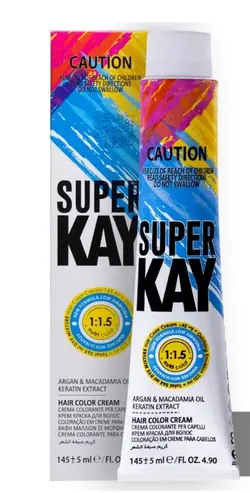 رنگ مو سوپرکی 10/2پلاتینه زیتونی super kay کپی