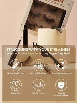 مجموعه MAGNETIZING EYES  با مژه‌های پر و دیدنی و مداد