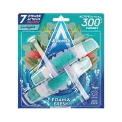خوشبو کننده و ضد عفونی کننده توالت فرنگی استونیش Astonish اصل انگلیس رایحه اکالیپتوس 600 بار مصرف