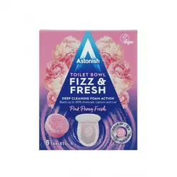 قرص جوشان کاسه توالت استونیش Astonish مدل Fizz & Fresh تعداد 8 عددی