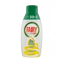 ژل ماشین ظرفشویی فیری لیمویی Fairy مدل 3X Active Powers حجم 650 میل 32 بار مصرف
