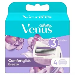 یدک 3 لبه خودتراش زنانه ونوس Venus مدل Breeze بسته 4 عددی